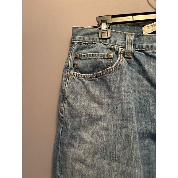 Levi's 505 Men's Jeans 36x30 Blue Straight Light Wash Denim - Picture 3 of 10